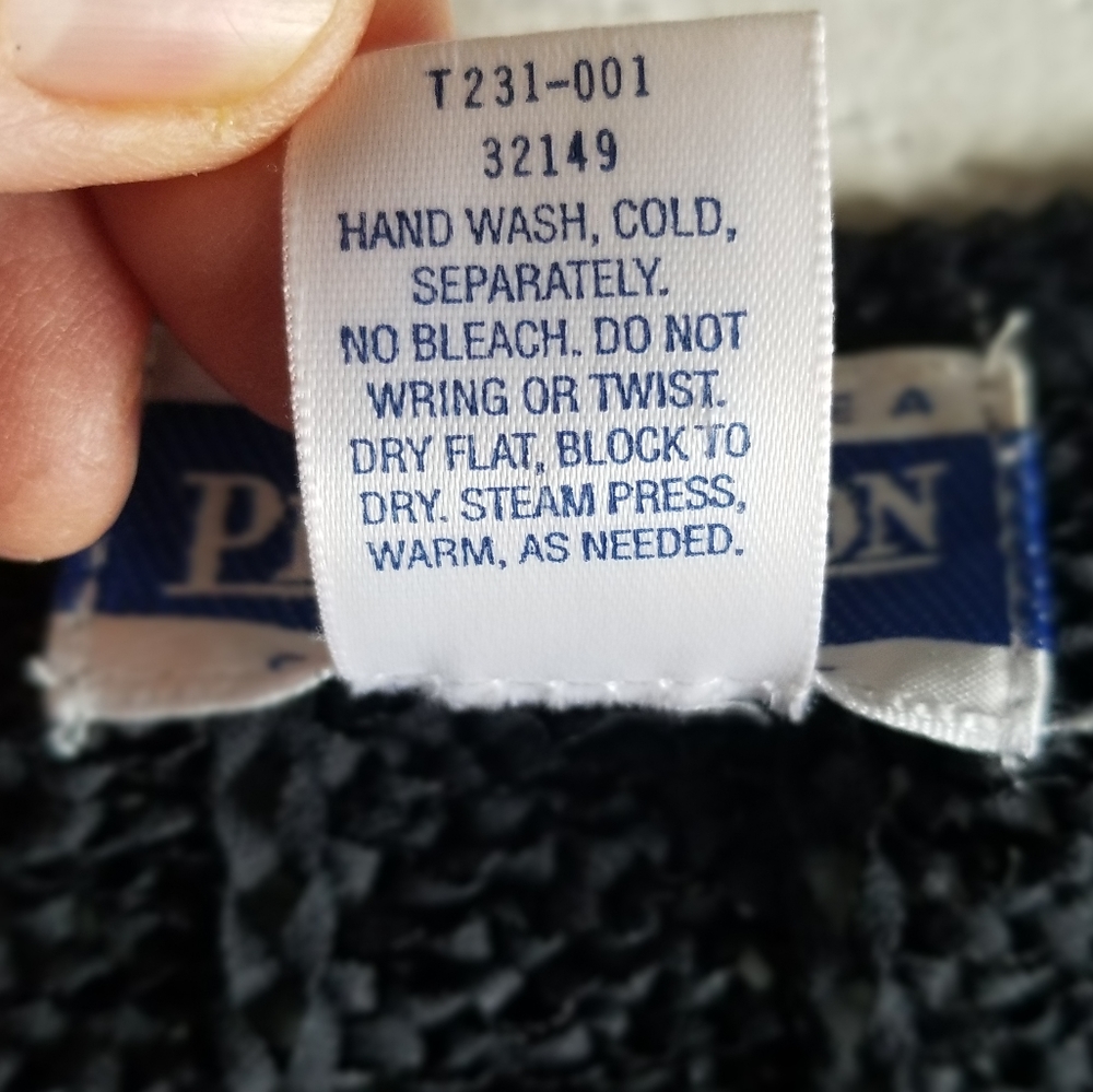 Pendleton Cardigan Black Sweater Cotton Blend She… - image 7